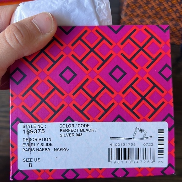 TORY BURCH Carter Reversible Sequin Slides black luxury - Picture 12 of 15